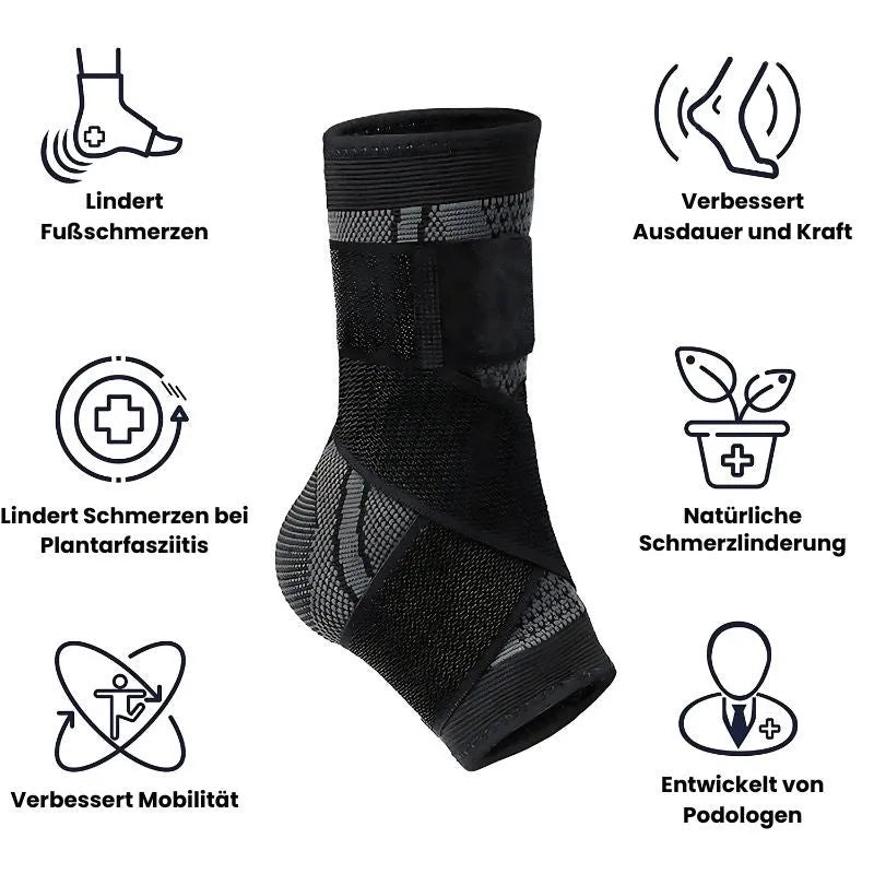 Kompressionssocke zur Linderung von Fersenschmerzen