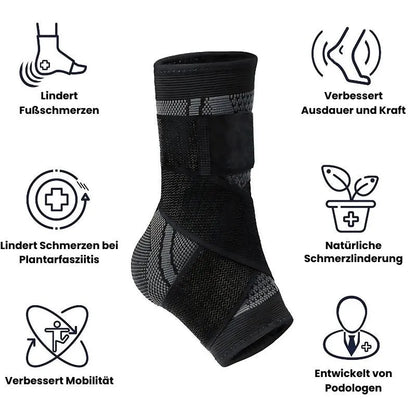 Kompressionssocke zur Linderung von Fersenschmerzen
