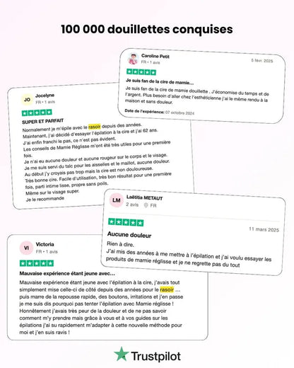 Kit Cire Douceur – Épilation Sans Douleur pour Peaux Sensibles