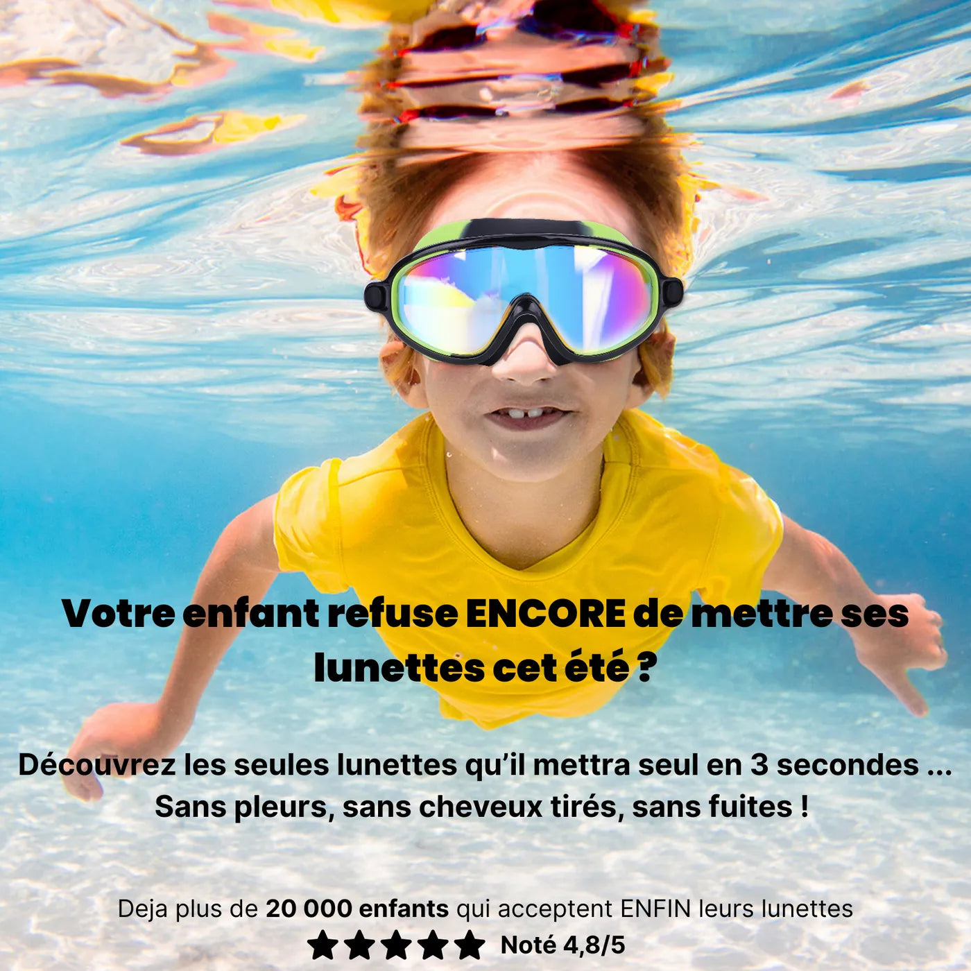 Lunettes de Plongée Enfant Étanches