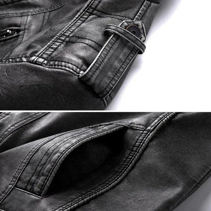 Veste en cuir homme