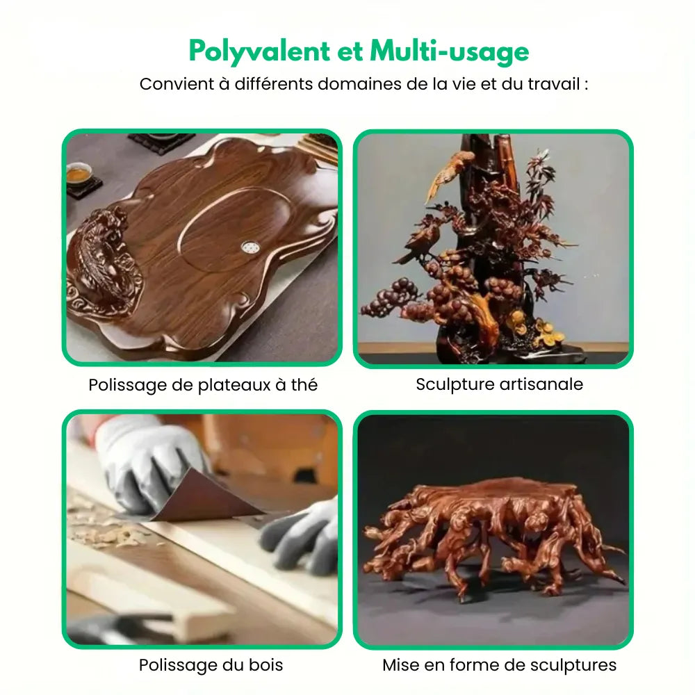 Kit de disques abrasifs pour bois