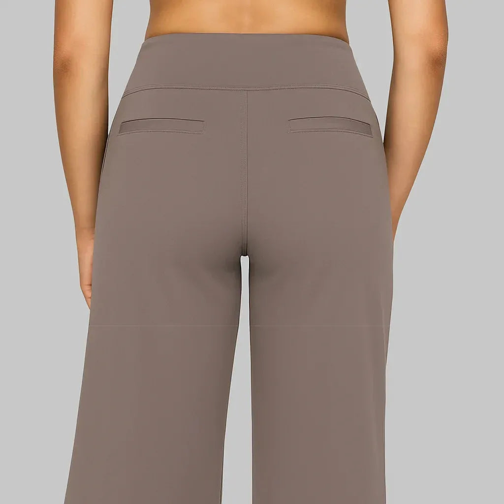 Pantalon stretch femme taille haute
