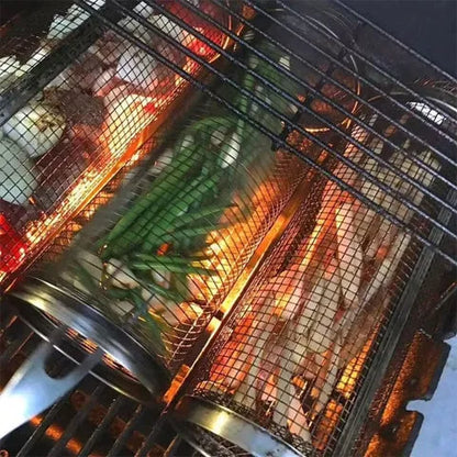 Panier de barbecue rotatif