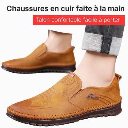 Chaussures homme cuir respirantes antidérapantes