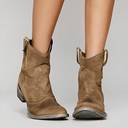 Bottines en daim imperméables élégantes et confortables