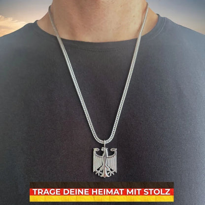Edelstahlkette mit Adleranhänger