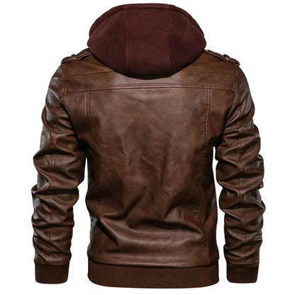 Veste en cuir homme