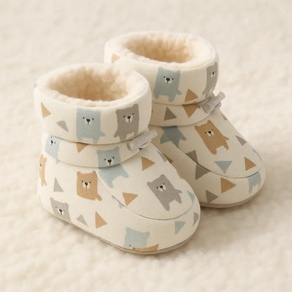 Chaussons bébé antidérapants et chauds