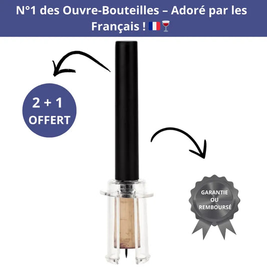 WineLift – Ouvre-bouteille en acier inoxydable.