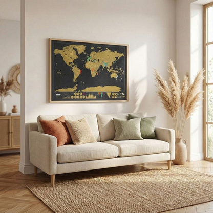 Carte du Monde à Gratter