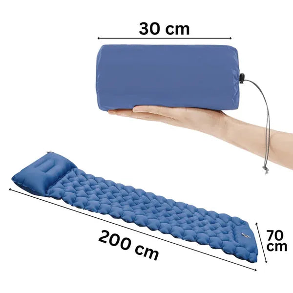 Matelas gonflable ultraléger et compact pour bivouac et camping