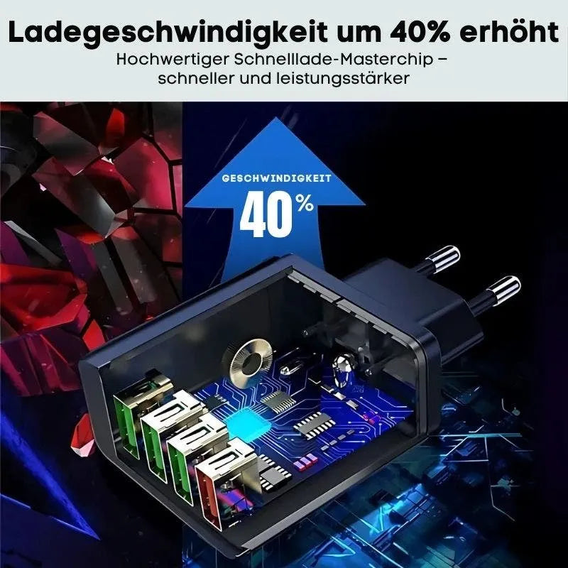 USB Ladegerät mit 4 Ports