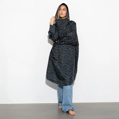 Imperméable long à capuche