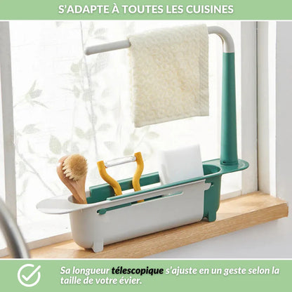 Organisateur télescopique pour évier