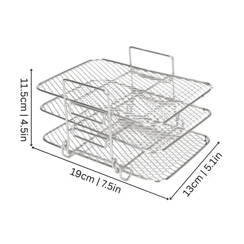 Edelstahl Rack für Heißluftfritteuse
