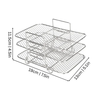 Edelstahl Rack für Heißluftfritteuse