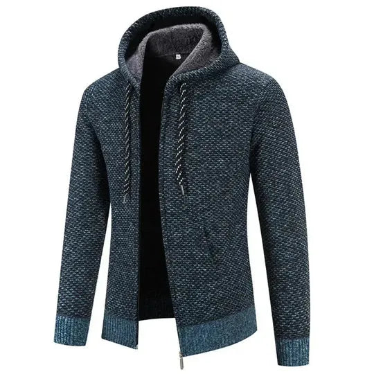 Herren Strickjacke mit Kapuze