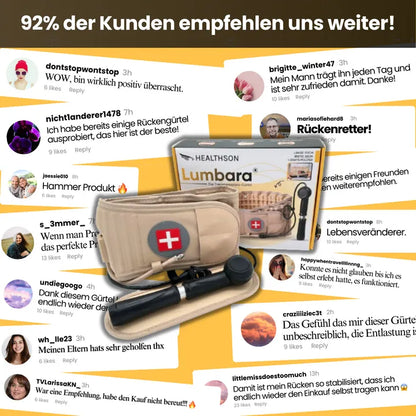Aufblasbares Dekompressions-Gürtel zur Entlastung der Lendenwirbelsäule