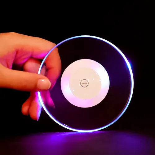Sous-verres lumineux pour soirées festives