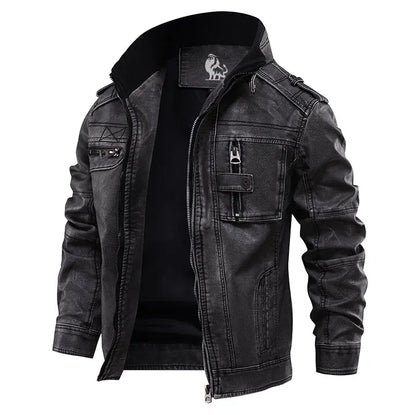 Veste en cuir homme
