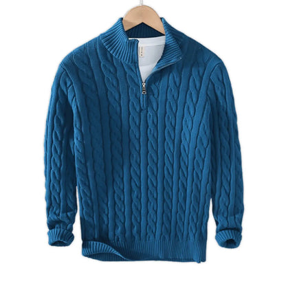 Pull en maille avec fermeture éclair