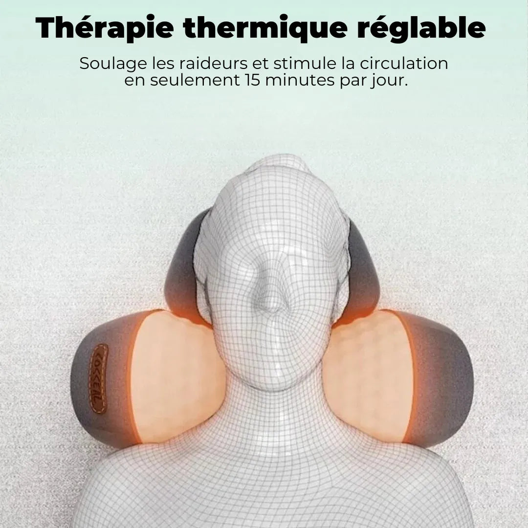 Coussin de massage cervical chauffant