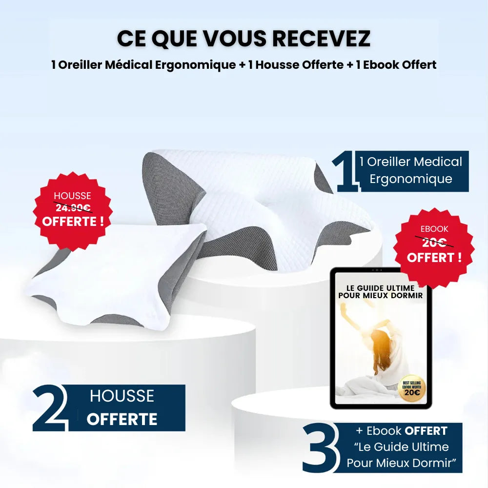 Oreiller médical ergonomique