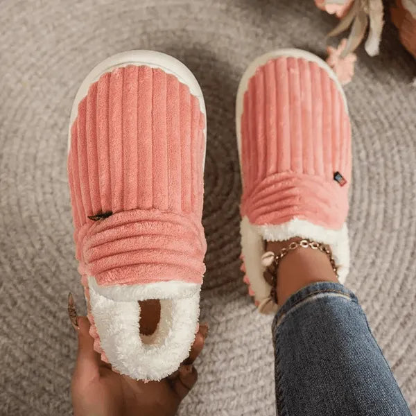 Chaussons cocooning doublés