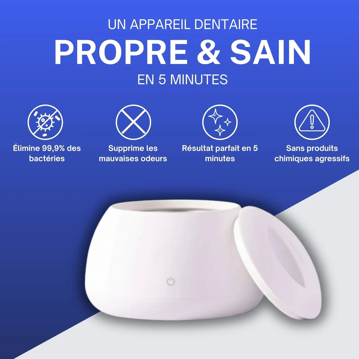 Nettoyeur à ultrasons pour appareils dentaires