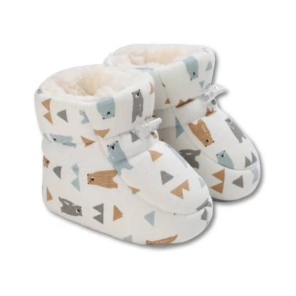 Chaussons bébé antidérapants et chauds