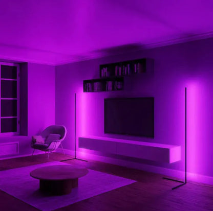 Lampe LED sur pied multicolore
