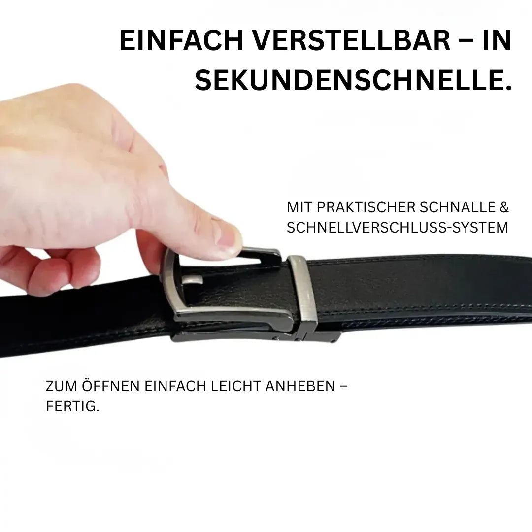 Eleganter Automatik-Gürtel aus Leder