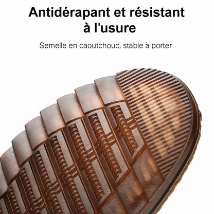 Chaussures homme cuir respirantes antidérapantes