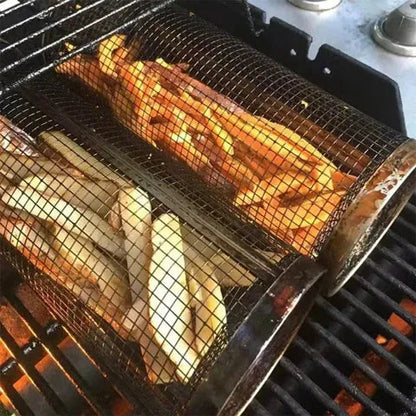 Panier de barbecue rotatif