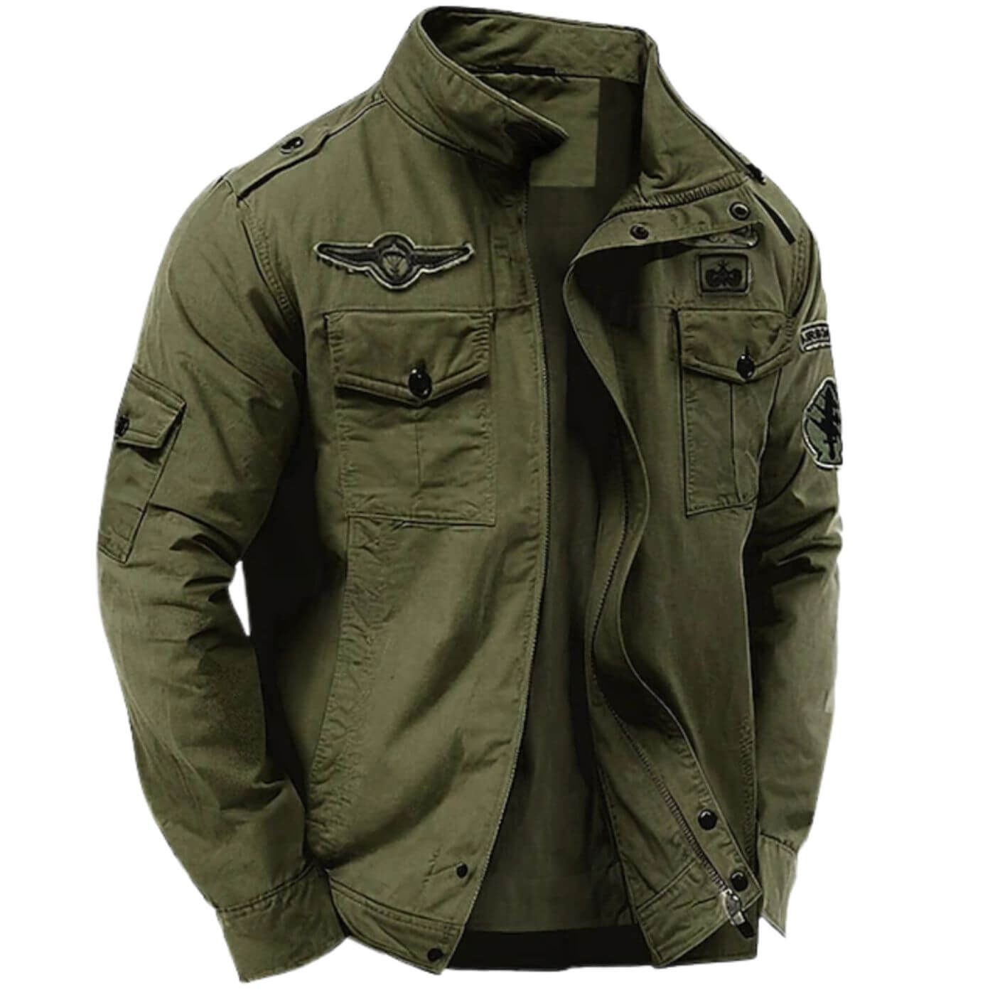 Veste militaire structurée pour hommes