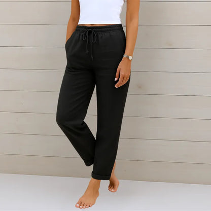 Pantalon en lin stretch respirant