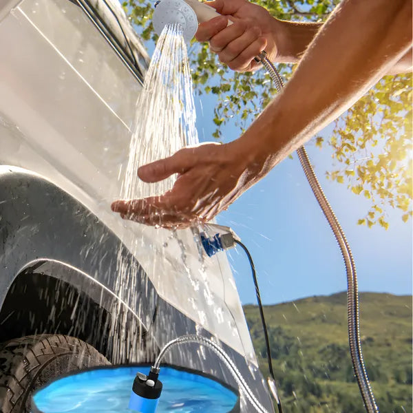 Pompe de Douche Camping Rechargeable