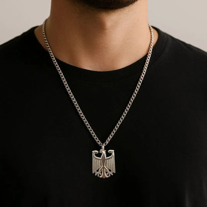 Edelstahlkette mit Adleranhänger