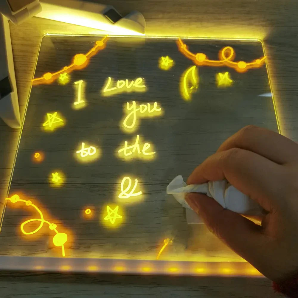 Planche à Dessiner Lumineuse LED pour Enfants