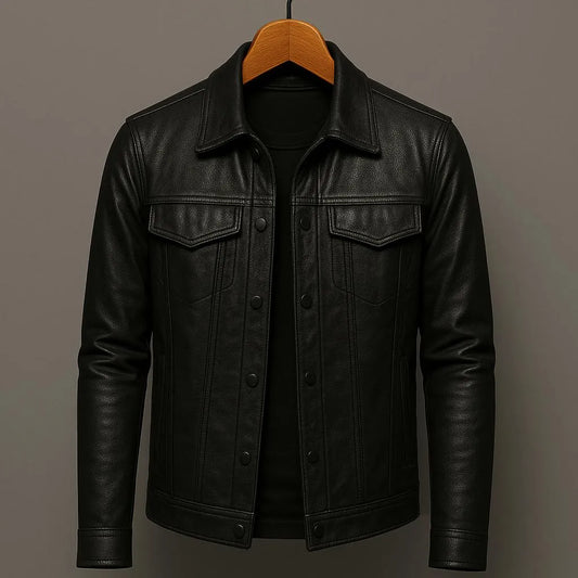 Veste en cuir premium pour homme