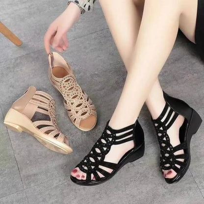 Sandales Confort à Petit Talon pour Femme