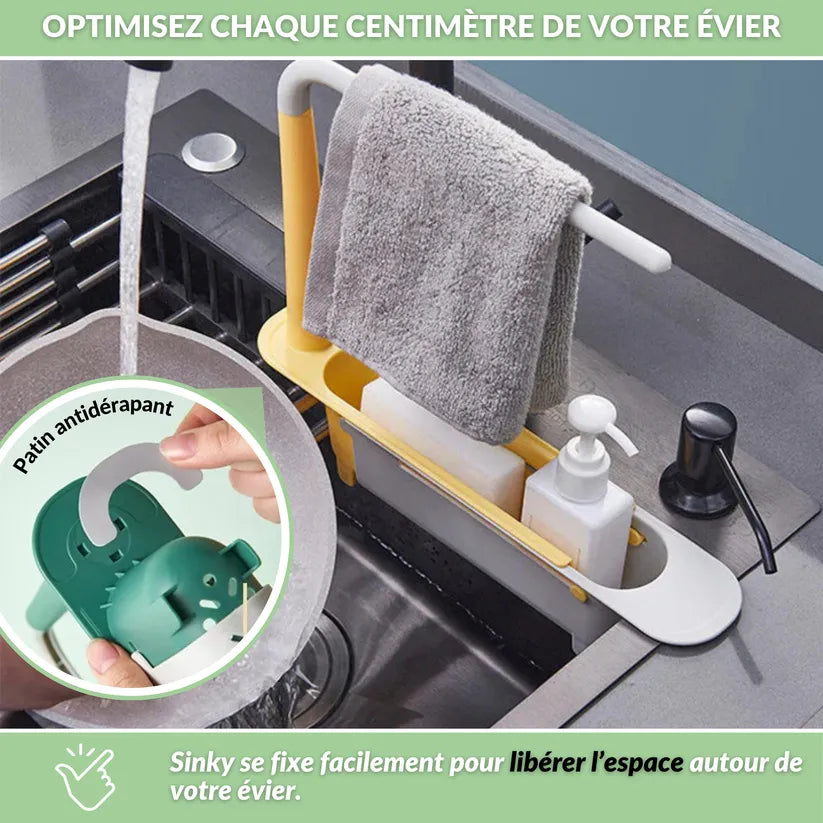 Organisateur télescopique pour évier