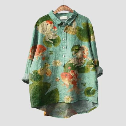 Chemise fluide à motif floral