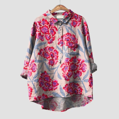 Chemise fluide à motif floral