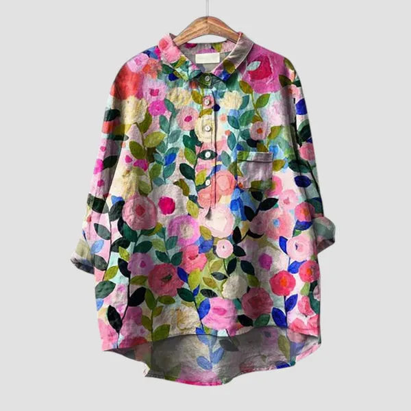 Chemise fluide à motif floral