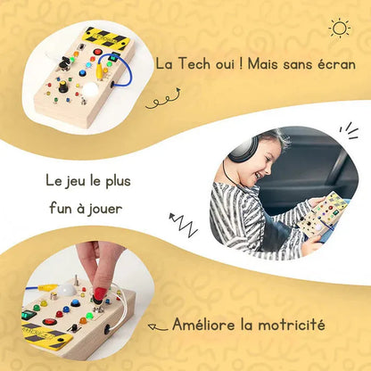 Tableau d'activités Montessori interactif avec LED