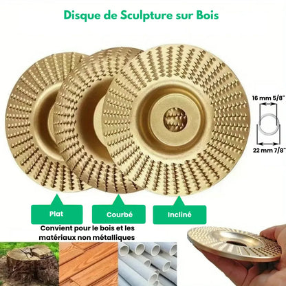Kit de disques abrasifs pour bois