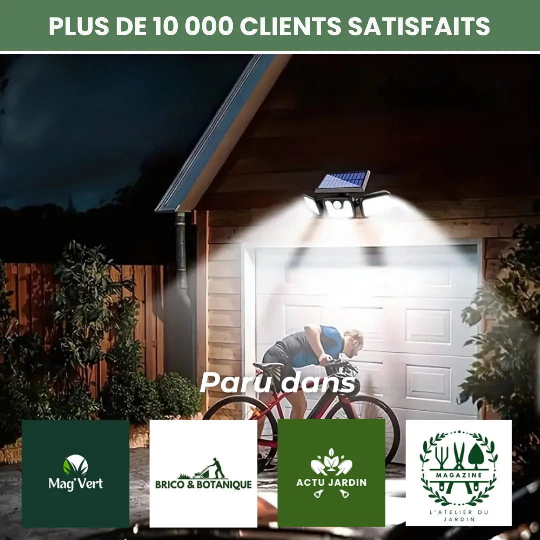 Lampe solaire extérieure avec détecteur de mouvement