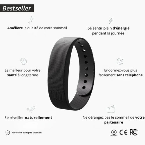 Bracelet intelligent de réveil silencieux